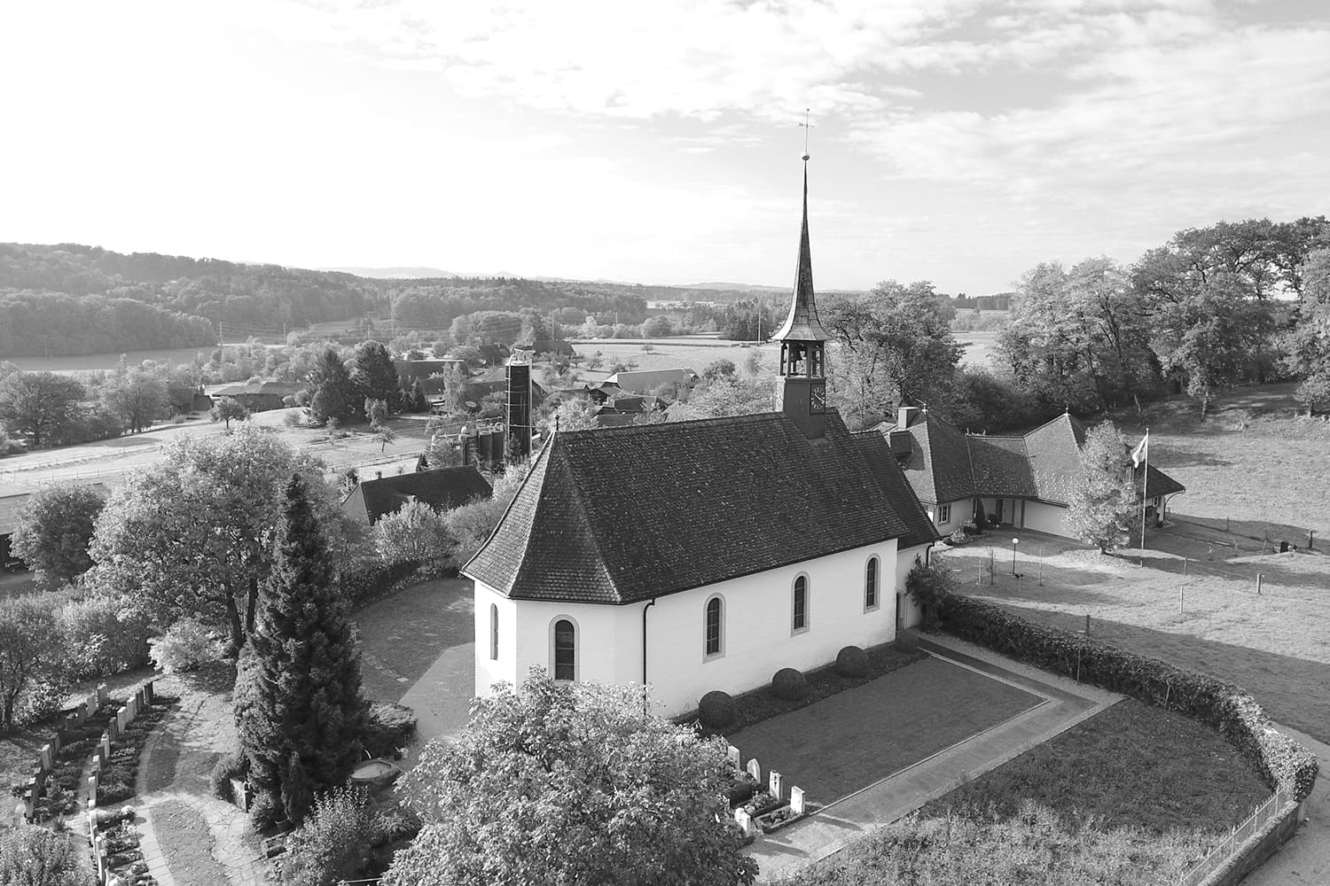 Sanierung/Renovation Kirche Bannwil mit Denkmalpflege