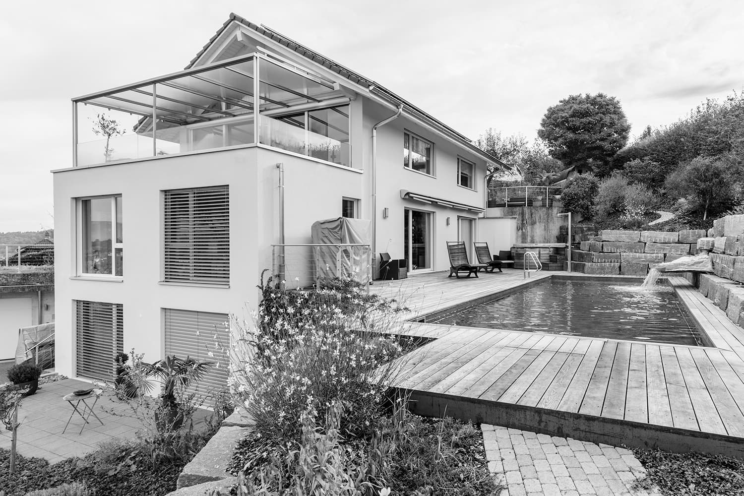 Villa Roggwil mit Weitsicht im Minergiestandard mit PV