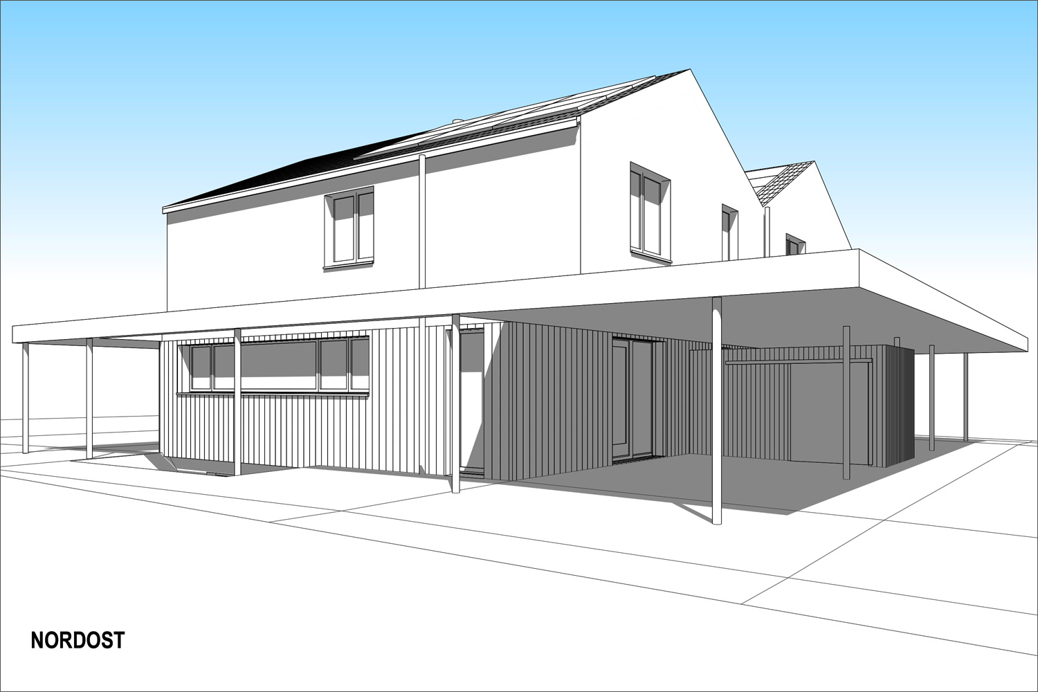 Projekt Doppeleinfamilienhaus in Roggwil